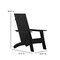 Flash Furniture Black Modern Dual Slat Back Adirondack Chair JJ-C14509-BK-GG - alternate 3